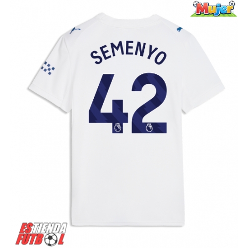 Manchester City Antoine Semenyo #42 Tercera Equipación Mujer 2026-27 Manga Corta